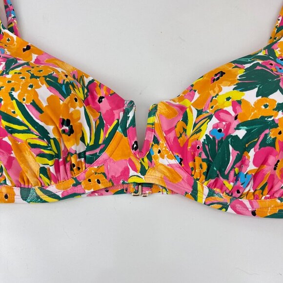 Anne Cole Swimsuit Bikini Two Piece Sunshine Floral Size XXL UPF 50 - Picture 11 of 14